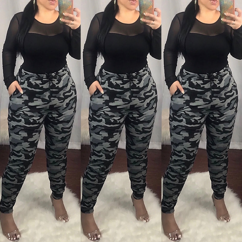 Charcoal Boot Camp Camo Joggers