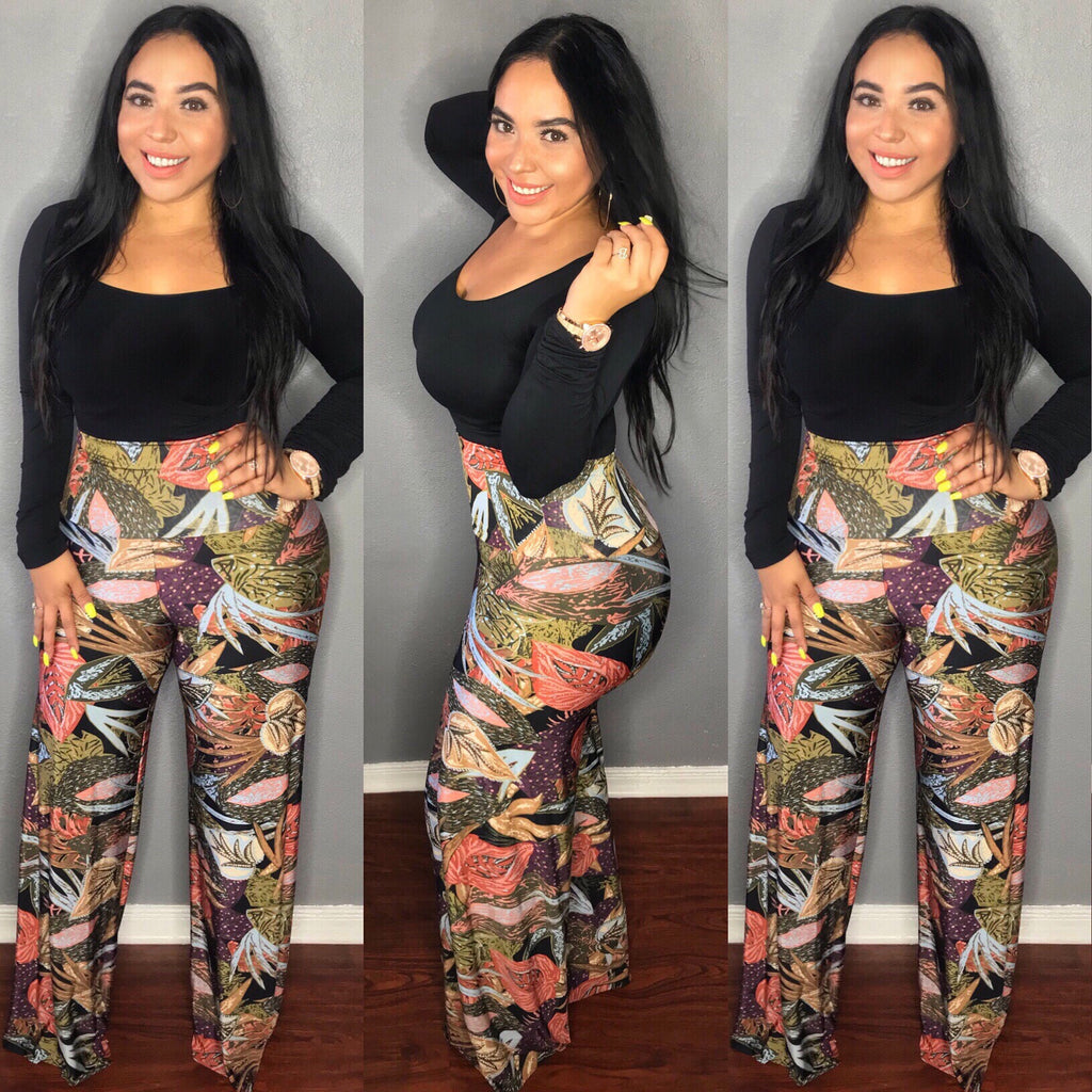 Leaf It To Me Palazzo Pants