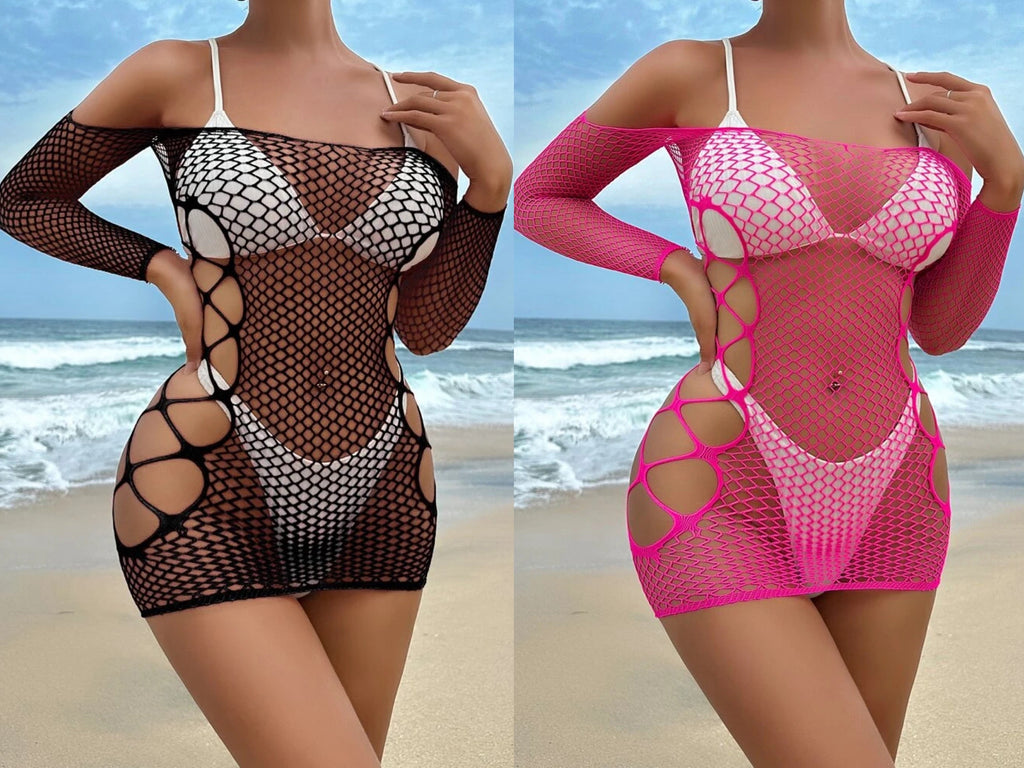 Stretchy Fishnet Cover Ups