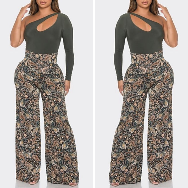 Multi Print Palazzo Pants